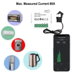 Tuya Smart Life WiFi Energy Meter 80A with Current Transformer Clamp KWh Power Monitor Electricity Statistics110V 230V 50/60Hz - Image 2
