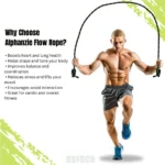 Flow Exercise Rope For Fitness Flow Double Braid Workout Rope Adjustable Length Jump Ropes For Men And Women Home Gym Workout - Image 4
