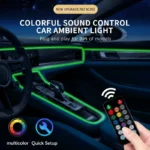 Car Environment Wire LED USB Flexible Neon Interior Lights Assembly RGB For Automotive Decoration Lighting 3M Hidden APP - Image 3