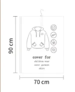 Hanging Vacuum Space Saver Bags Closet Organizer Storage Bags, Vacuum Seal Clear Bags for Clothes, Suits, Dress Or Jacke - Image 7