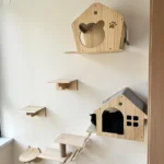 Wooden Cat Climbing Shelves Wall Mounted Cat Tree Sisal Scratching Post Pedal Hammock Indoor Kitten Playground Cats Accessories - Image 6