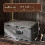 1PC Clothes storage box with zipper Large Capacity Folding Clothes Quilts Organizer Bag Wardrobe Organizer Underwear Storage Box - Image 8