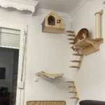 Wooden Cat Climbing Shelves Wall Mounted Cat Tree Sisal Scratching Post Pedal Hammock Indoor Kitten Playground Cats Accessories - Image 4