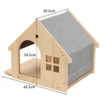 Wooden Cat Climbing Shelves Wall Mounted Cat Tree Sisal Scratching Post Pedal Hammock Indoor Kitten Playground Cats Accessories - Image 11