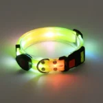 Dog Colorful Led Dog Luminous Collar Rechargeable Luminous Dog Rope Nylon Pvc Wrapped Tape Pet Luminous Collar - Image 13