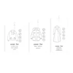 Hanging Vacuum Space Saver Bags Closet Organizer Storage Bags, Vacuum Seal Clear Bags for Clothes, Suits, Dress Or Jacke - Image 12