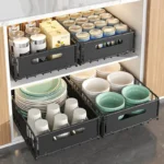 Kitchen Storage Rack Home Seasoning Sorting Rack Bathroom Deep Cabinet Storage Cabinet Internal Basket Pull-out Storage Box - Image 5