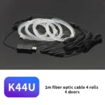 Car Environment Wire LED USB Flexible Neon Interior Lights Assembly RGB For Automotive Decoration Lighting 3M Hidden APP - Image 7