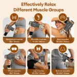 11-IN-1 Electric Massage Gun 99 Level Powerful Fascia Gun High-Frequency Vibration Body Massage Gun Arms Leg Muscle masajeador - Image 2