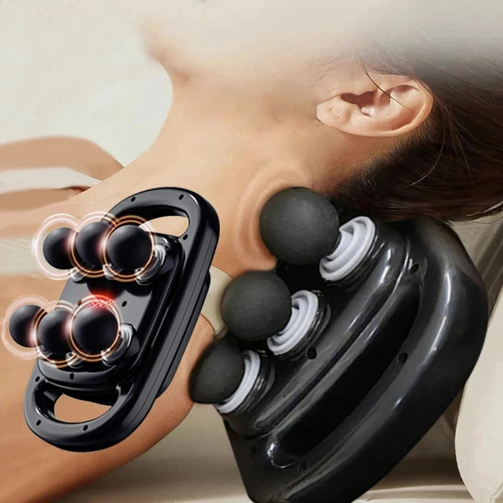 S4ee0ece0aae14e13a7c5f642b10e9288W.webp 6 Head Massage Gun for Muscle Relief Deep Tissue Percussion for Neck Cervical Spine Full Body - Image 1