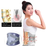 Waist Lumbar Lower Back Support Belt for Sciatica, Herniated Disc, Scoliosis Back Pain Relief, with Dual Adjustable Straps - Image 5