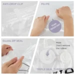 Hanging Vacuum Space Saver Bags Closet Organizer Storage Bags, Vacuum Seal Clear Bags for Clothes, Suits, Dress Or Jacke - Image 4