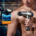 Lenovo Powerful Wireless Massager Gun 8 Massage HeadsRechargeable Shoulder Back Neck Waist Leg Electric Fascia Gun - Image 2