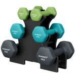 SONGMICS dumbbell set short dumbbells dumbbell set 12kg hexagon neoprene dumbbells - Image 2