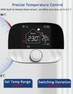 RF Wireless Thermostat Smart WiFi Floor Heating For Gas Boiler Battery Powered Tuya Temperature Controller Receiver Alice Google - Image 2