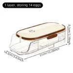 1 piece, egg storage box, automatic rolling refrigerator egg rack storage, hand-held egg refrigerator side door storagerack - Image 11