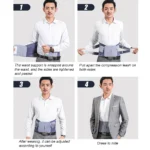 Waist Lumbar Lower Back Support Belt for Sciatica, Herniated Disc, Scoliosis Back Pain Relief, with Dual Adjustable Straps - Image 3