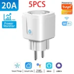 WiFi 20A Socket With Power Monitoring Tuya Smart EU Plug Timer Child Lock Outlet Google Home Alice SmartThings Alexa - Image 14