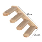 Cat Wall Climbing Shelf Steps Ladder Scratching Post Scratcher Bed Hiding House for Cats Tree Tower Pet Furniture Accessories - Image 19