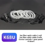 Car Environment Wire LED USB Flexible Neon Interior Lights Assembly RGB For Automotive Decoration Lighting 3M Hidden APP - Image 11