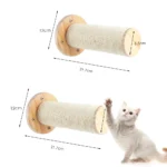 Cat Wall Steps Wooden Cat Climbing Shelf for Wall Cats Wall Stairs with Scratching Mat Wall Mounted Cats Furniture for Jumping - Image 10