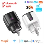WiFi 20A Socket With Power Monitoring Tuya Smart EU Plug Timer Child Lock Outlet Google Home Alice SmartThings Alexa