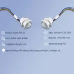 PIR Sensor Switch Motion Light 110-220V, Smart Auto On/Off Infrared Detection with Adjustable Time Delay for Corridor - Image 2