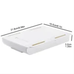 Hidden storage box, desk storage drawer, self-adhesive plastic desktop storage rack, simple clutter storage box - Image 6