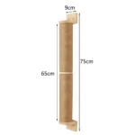 Wall Mounted Cat Tree Wooden Shelves Scratching Posts Climbing Cat tower Hammock With Solid Floating Perches Steps and Ladder - Image 16