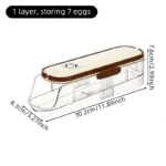 1 piece, egg storage box, automatic rolling refrigerator egg rack storage, hand-held egg refrigerator side door storagerack - Image 7