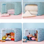 Oxford Cloth Storage Box Clothes Closet Organizer Bed Quilt Sheet Blanket Pillow Rack Container Foldable Storage Case - Image 6