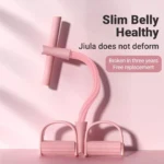 6-Tube Resistance Band Multi Function Tension Rope Fitness Bands 6-Tube Elastic Yoga Pedal Puller For Sports Exercises At Gym - Image 3