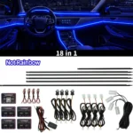 64 Colors RGB Symphony Car Ambient Light 6/10/18 in 1 Interior Acrylic LED Strip Light Decoration Atmosphere Lamp By APP Control - Image 10