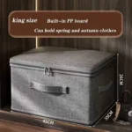 1PC Clothes storage box with zipper Large Capacity Folding Clothes Quilts Organizer Bag Wardrobe Organizer Underwear Storage Box - Image 7