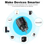 WiFi 20A Socket With Power Monitoring Tuya Smart EU Plug Timer Child Lock Outlet Google Home Alice SmartThings Alexa - Image 4