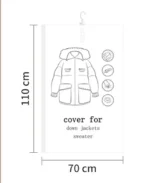 Hanging Vacuum Space Saver Bags Closet Organizer Storage Bags, Vacuum Seal Clear Bags for Clothes, Suits, Dress Or Jacke - Image 8