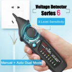 BSIDE New Professional Smart Test Pencil Non-Contact Voltage Detector Tester Live/Phase Breakpoint NCV Continuity Detector