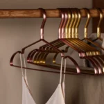 10pcs Matte Gold Hanger Clothes Horse  Aluminum Alloy Drying Rack Anti -slip Dress Towel Hangers Wardrobe Space Saver Organizer - Image 5