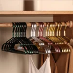 10pcs Matte Gold Hanger Clothes Horse  Aluminum Alloy Drying Rack Anti -slip Dress Towel Hangers Wardrobe Space Saver Organizer - Image 6