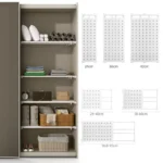 Adjustable Closet Organizer Storage Shelf Wall Mounted Kitchen Rack Space Saving Wardrobe Decorative Shelves Cabinet Holder - Image 5