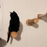 Cat Wall Steps Wooden Cat Climbing Shelf for Wall Cats Wall Stairs with Scratching Mat Wall Mounted Cats Furniture for Jumping - Image 4