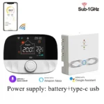 RF Wireless Thermostat Smart WiFi Floor Heating For Gas Boiler Battery Powered Tuya Temperature Controller Receiver Alice Google - Image 10