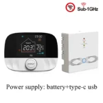 RF Wireless Thermostat Smart WiFi Floor Heating For Gas Boiler Battery Powered Tuya Temperature Controller Receiver Alice Google - Image 8