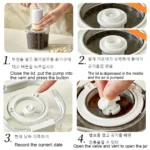 Vacuum Sealed Tank Coffee Beans Vacuum Jar Kitchen Cereals Storage Box Airtight Container Moisture-Proof Sealed Canister for Tea - Image 5