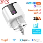 WiFi 20A Socket With Power Monitoring Tuya Smart EU Plug Timer Child Lock Outlet Google Home Alice SmartThings Alexa - Image 13