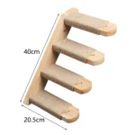 Cat Wall Climbing Shelf Steps Ladder Scratching Post Scratcher Bed Hiding House for Cats Tree Tower Pet Furniture Accessories - Image 17