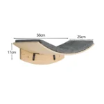 Wall Mounted Cat Tree Wooden Shelves Scratching Posts Climbing Cat tower Hammock With Solid Floating Perches Steps and Ladder - Image 21