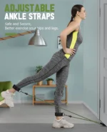 Resistance Band Set Workout Bands Exercise Band 5 Tube Fitness with Door Anchor Handles Legs Ankle Straps and Fitness Stick - Image 4