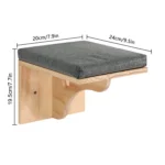 Wooden Cat Climbing Shelves Wall Mounted Cat Tree Sisal Scratching Post Pedal Hammock Indoor Kitten Playground Cats Accessories - Image 12