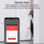 Tuya Smart Life Zigbee Vibration Sensor Drop Tilt Detection Real-Time Motion Shock Alarm For Door Window Security Protection - Image 4